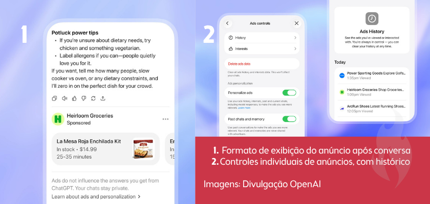 Exemplo de anúncio - ChatGPT Ads